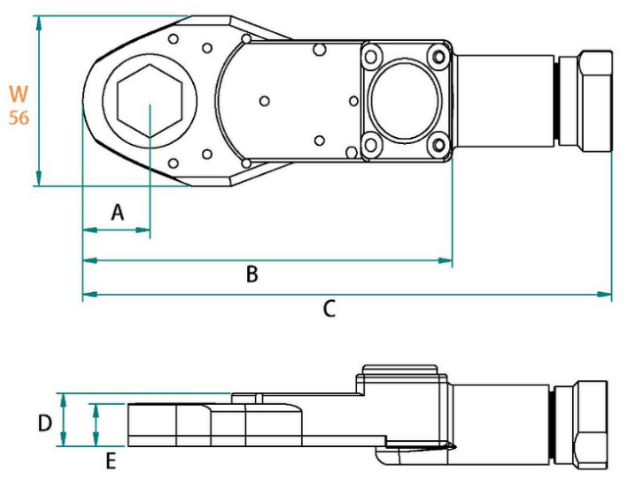 56mm-閉口扳手外座 56 मिमी-बंद अंत रिंच बाहरी सीट