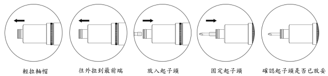 外拉軸帽 適用QG系列快速更換起子頭 बाहरी पुल शाफ्ट कैप QG श्रृंखला त्वरित प्रतिस्थापन स्क्रूड्राइवर बिट्स के लिए उपयुक्त है