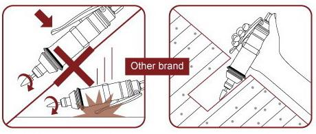 ऑपरेटरों द्वारा उपयोग किए जाने पर चिंगारी निकलती है चित्र 5
